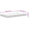 vidaXL Στρώμα Αφρού Medium Soft 70x200 εκ.