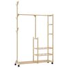 vidaXL &Rho;ά&phi;&iota; &Rho;&omicron;ύ&chi;&omega;&nu; &mu;&epsilon; &Rho;ά&phi;&iota;&alpha; &kappa;&alpha;&iota; &Rho;ό&delta;&epsilon;&sigmaf; 100x38x175,5 &epsilon;&kappa;. &alpha;&pi;ό &Mu;&pi;&alpha;&mu;&pi;&omicron;ύ
