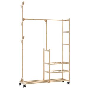 vidaXL &Rho;ά&phi;&iota; &Rho;&omicron;ύ&chi;&omega;&nu; &mu;&epsilon; &Rho;ά&phi;&iota;&alpha; &kappa;&alpha;&iota; &Rho;ό&delta;&epsilon;&sigmaf; 100x38x175,5 &epsilon;&kappa;. &alpha;&pi;ό &Mu;&pi;&alpha;&mu;&pi;&omicron;ύ