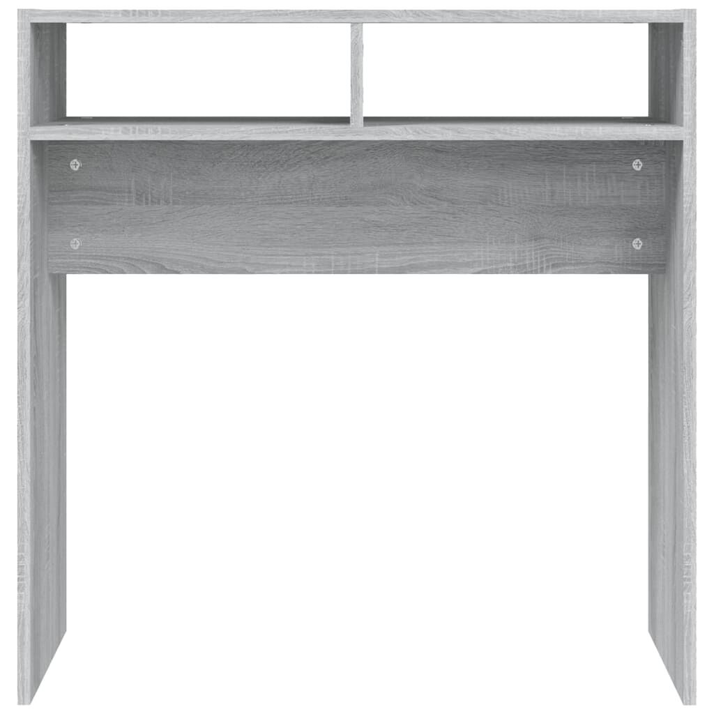 vidaXL Τραπέζι Κονσόλα Γκρι Sonoma 78 x 30 x 80 εκ. Επεξεργασμένο Ξύλο