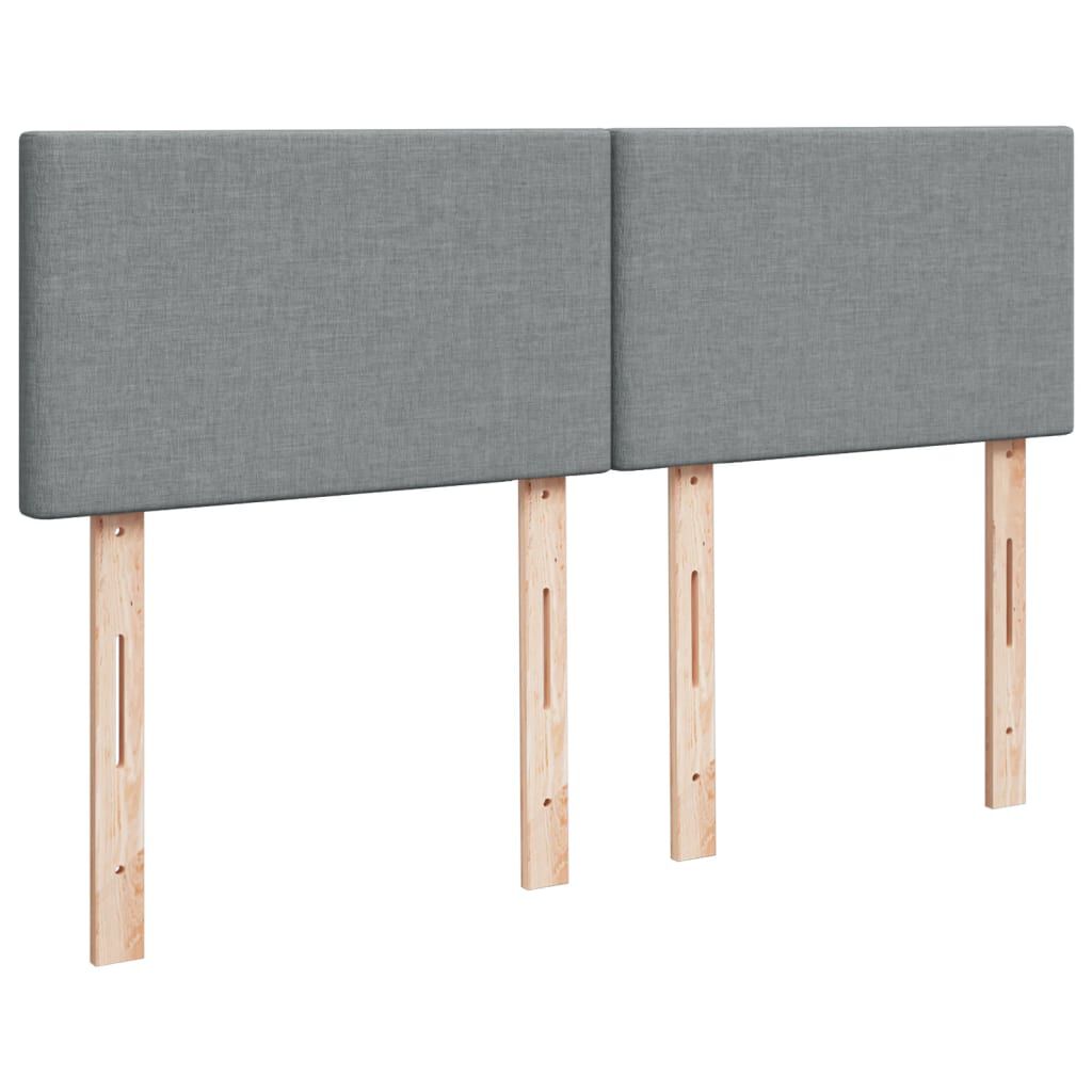 vidaXL Κρεβάτι Boxspring με Στρώμα Αν. Πράσινο 160x200εκ Υφασμάτινο
