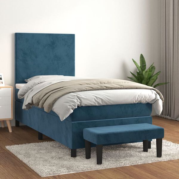 vidaXL &Kappa;&rho;&epsilon;&beta;ά&tau;&iota; Boxspring &mu;&epsilon; &Sigma;&tau;&rho;ώ&mu;&alpha; &Sigma;&kappa;&omicron;ύ&rho;&omicron; &Mu;&pi;&lambda;&epsilon; 100x200 &epsilon;&kappa;. &Beta;&epsilon;&lambda;&omicron;ύ&delta;&iota;&nu;&omicron;