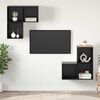 vidaXL Σετ επίπλου τηλεόρασης 4 pcs Μαύρη δρυς 37 x 37 x 72 εκ