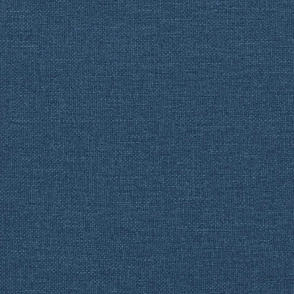 vidaXL Οθωμανικό κρεβάτι με στρώμα μπλε 160x200cm ύφασμα