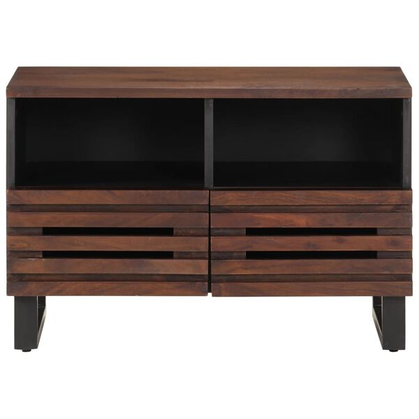 vidaXL Έπιπλο Τηλεόρασης Καφέ 70x34x46 εκ. Μασίφ Ξύλο Μάνγκο
