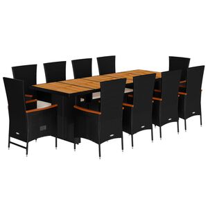 vidaXL &Sigma;&epsilon;&tau; &Tau;&rho;&alpha;&pi;&epsilon;&zeta;&alpha;&rho;ί&alpha;&sigmaf; &Kappa;ή&pi;&omicron;&upsilon; 11 &tau;&epsilon;&mu; &Mu;&alpha;ύ&rho;&omicron; &alpha;&pi;ό &Sigma;&upsilon;&nu;&theta;. &Rho;&alpha;&tau;ά&nu; &mu;&epsilon; &Mu;&alpha;&xi;&iota;&lambda;ά&rho;&iota;&alpha;