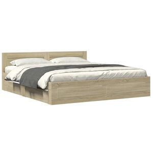 vidaXL &Pi;&lambda;&alpha;ί&sigma;&iota;&omicron; &Kappa;&rho;&epsilon;&beta;&alpha;&tau;&iota;&omicron;ύ &mu;&epsilon; &Kappa;&epsilon;&phi;&alpha;&lambda;ά&rho;&iota; Sonoma &Delta;&rho;&upsilon;&sigmaf; 200x200&epsilon;&kappa;. &Epsilon;&pi;&epsilon;&xi;. &Xi;ύ&lambda;&omicron;