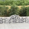 vidaXL Συρματοκιβώτια Τοξωτά 3 τεμ. 200x50x60/80 εκ. Γαλβαν. Ατσάλι