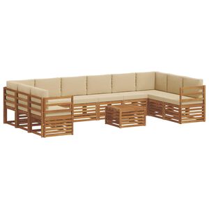 vidaXL &Sigma;&alpha;&lambda;&omicron;&nu;ά&kappa;&iota; &Gamma;&omega;&nu;&iota;&alpha;&kappa;&omicron;ύ &Kappa;&alpha;&nu;&alpha;&pi;έ &mu;&epsilon; &mu;&alpha;&xi;&iota;&lambda;ά&rho;&iota; 11 pcs &Phi;&upsilon;&sigma;&iota;&kappa;ό &kappa;&alpha;&iota; &Mu;&pi;&epsilon;&zeta;