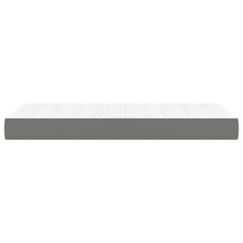 vidaXL Στρώμα με Pocket Springs Σκούρο Γκρι 120x190x20 εκ. Υφασμάτινο
