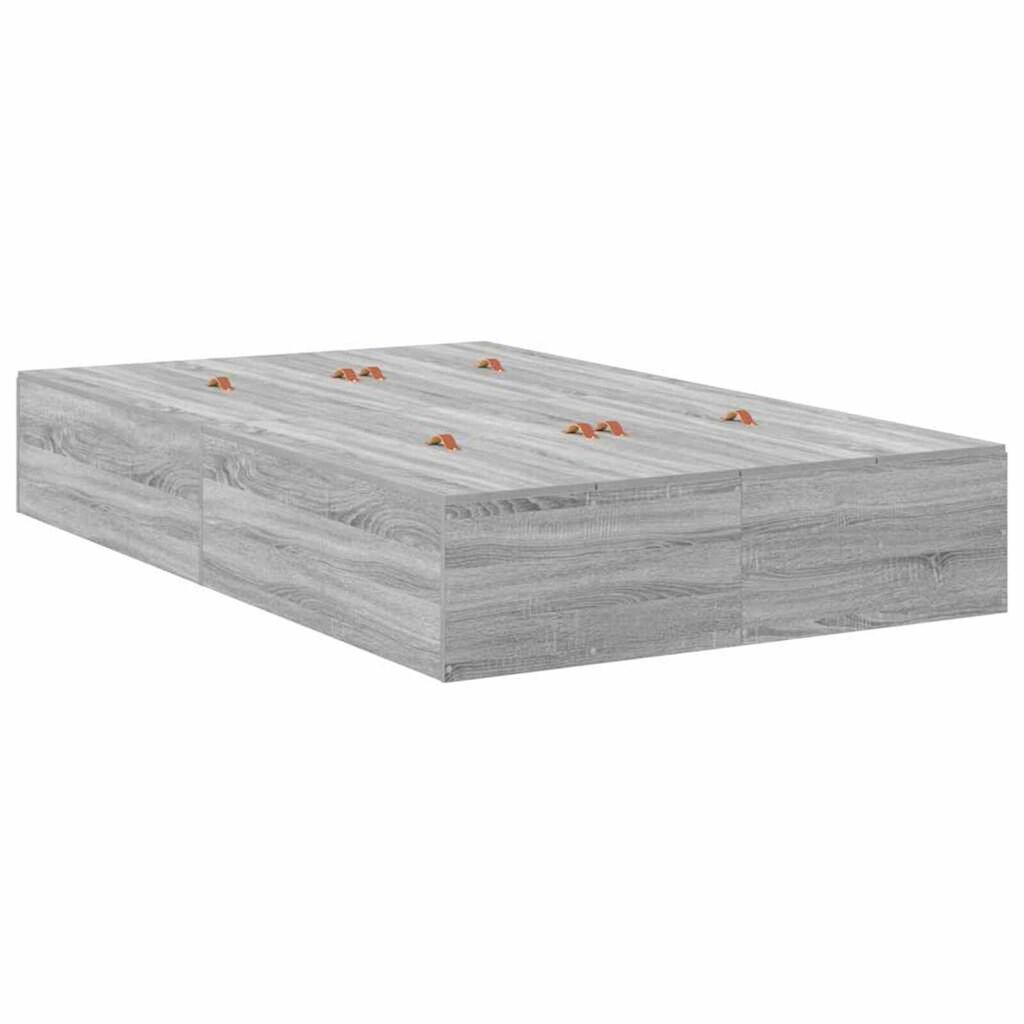 vidaXL Σκελετός Κρεβατιού Γκρι sonoma 190 x 120 x 31.5 εκ.