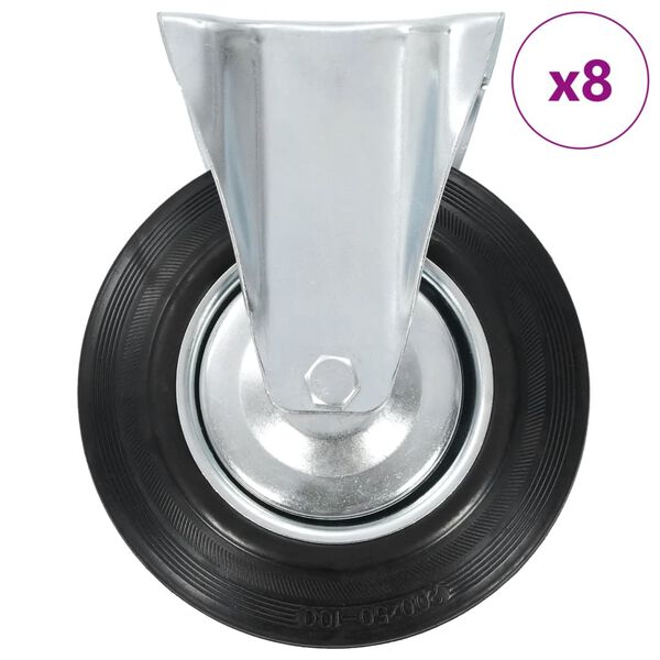 vidaXL Ρόδες Σταθερές 8 τεμ. 200 χιλ.