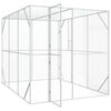 vidaXL Κλουβί Πουλιών Ανθρακί 210 x 304 x 213 εκ Γαλβανισμένος χάλυβας