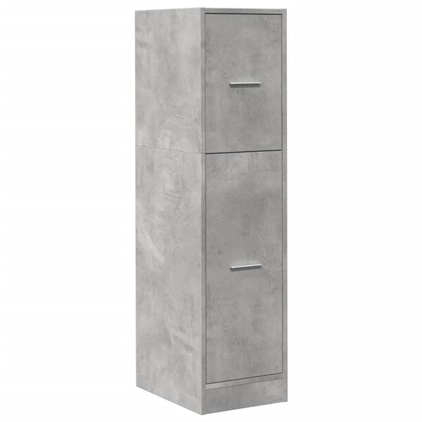 vidaXL Συρταριέρα Γενικής Χρήσης Γκρι Σκυρ.30x41x118 εκ. Επεξ. Ξύλο