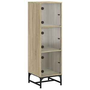 vidaXL &Nu;&tau;&omicron;&upsilon;&lambda;ά&pi;&iota; Sonoma &Delta;&rho;&upsilon;&sigmaf; 35 x 37 x 120 &epsilon;&kappa;. &mu;&epsilon; &Gamma;&upsilon;ά&lambda;&iota;&nu;&epsilon;&sigmaf; &Pi;ό&rho;&tau;&epsilon;&sigmaf;