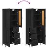 vidaXL Highboard &mu;&epsilon; &sigma;&upsilon;&rho;&tau;ά&rho;&iota; 2 pcs &Mu;&alpha;ύ&rho;&eta; &Omicron;&xi;&upsilon;ά &Epsilon;&pi;&epsilon;&xi;&epsilon;&rho;&gamma;&alpha;&sigma;&mu;έ&nu;&omicron; &xi;ύ&lambda;&omicron;