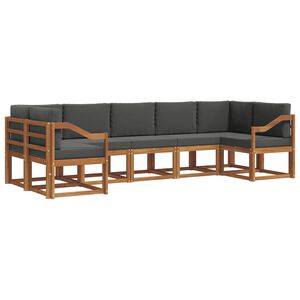 vidaXL &Sigma;&epsilon;&iota;&rho;ά &Kappa;&alpha;&nu;&alpha;&pi;έ &Epsilon;&xi;&omega;&tau;&epsilon;&rho;&iota;&kappa;&omicron;ύ &mu;&epsilon; &mu;&alpha;&xi;&iota;&lambda;ά&rho;&iota; 7 pcs &Phi;&upsilon;&sigma;&iota;&kappa;ό &kappa;&alpha;&iota; &Alpha;&nu;&theta;&rho;&alpha;&kappa;ί