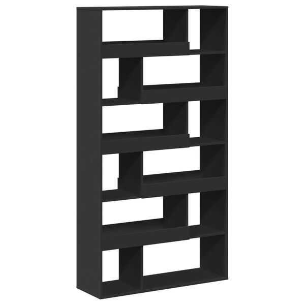 vidaXL Βιβλιοθήκη Μαύρη 100x33x187,5 εκ. Επεξ. Ξύλο