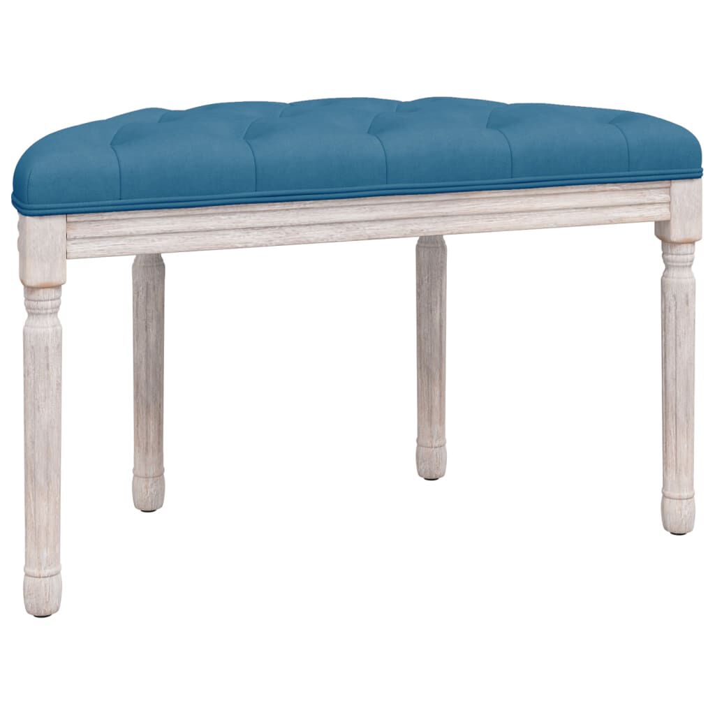 vidaXL Πάγκος Μπλε 81,5 x 41 x 49 εκ. Βελούδινος