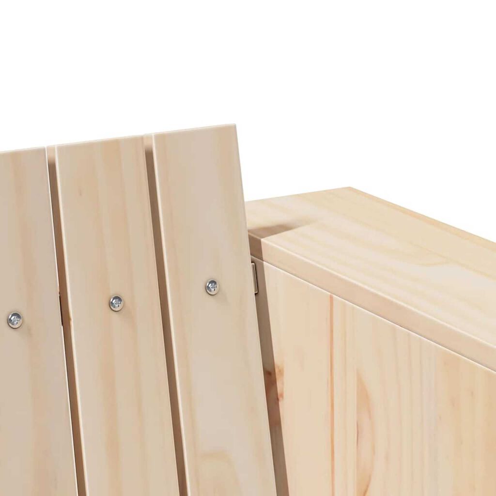 vidaXL Καναπές Κήπου Καφέ 185.5 x 60 x 62 εκ. Μασίφ ξύλο πεύκου