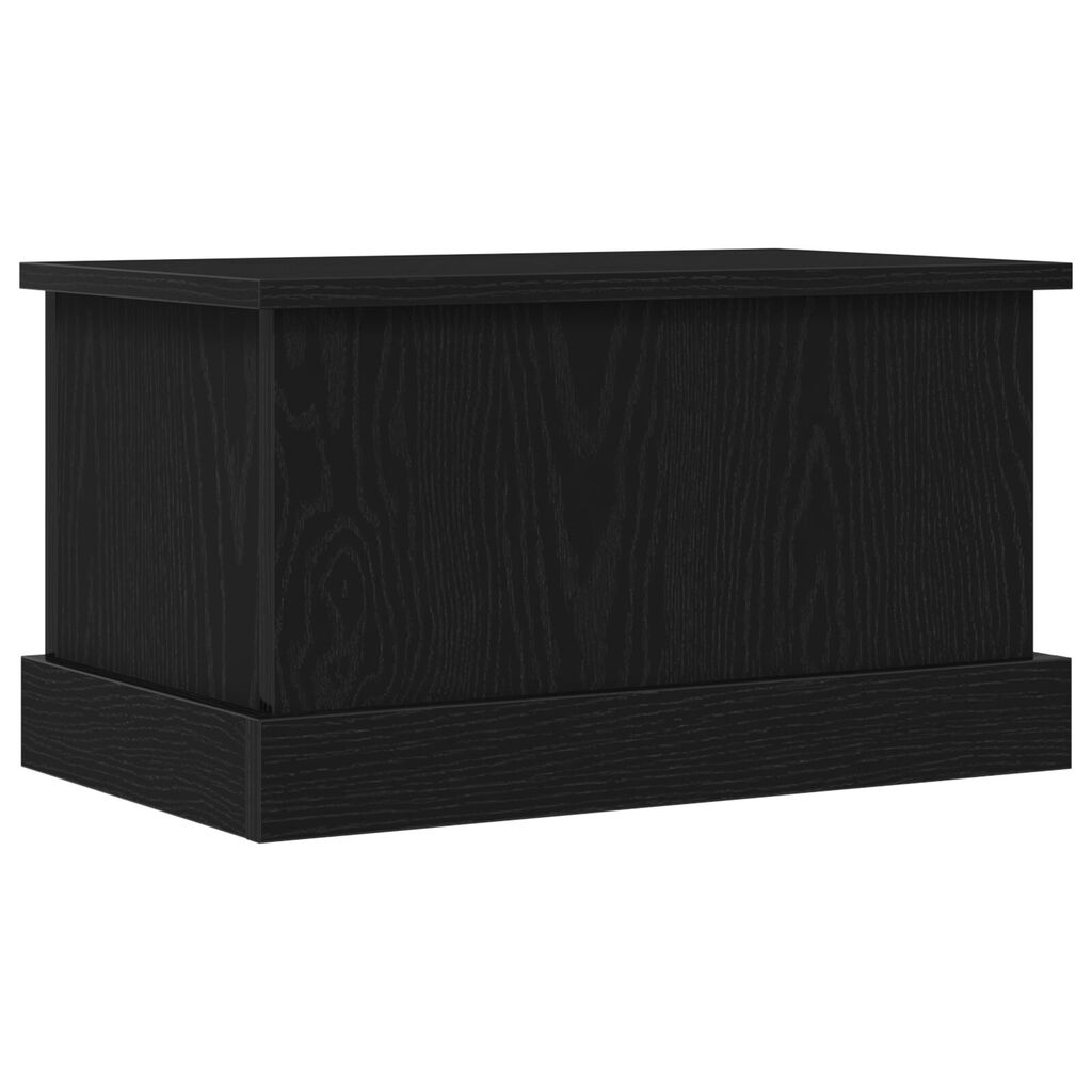 vidaXL Κουτί Αποθήκευσης Μαύρη Οξιά 50x30x28 εκ Επεξεργασμένο Ξύλο