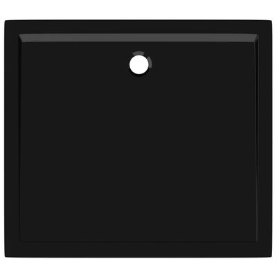 vidaXL Βάση Ντουζιέρας Ορθογώνια Μαύρη 80 x 90 εκ. από ABS