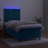 vidaXL &Kappa;&rho;&epsilon;&beta;ά&tau;&iota; Boxspring &mu;&epsilon; &Sigma;&tau;&rho;ώ&mu;&alpha; & LED &Sigma;&kappa;. &Mu;&pi;&lambda;&epsilon; 90x200 &epsilon;&kappa;. &Beta;&epsilon;&lambda;&omicron;ύ&delta;&iota;&nu;&omicron;