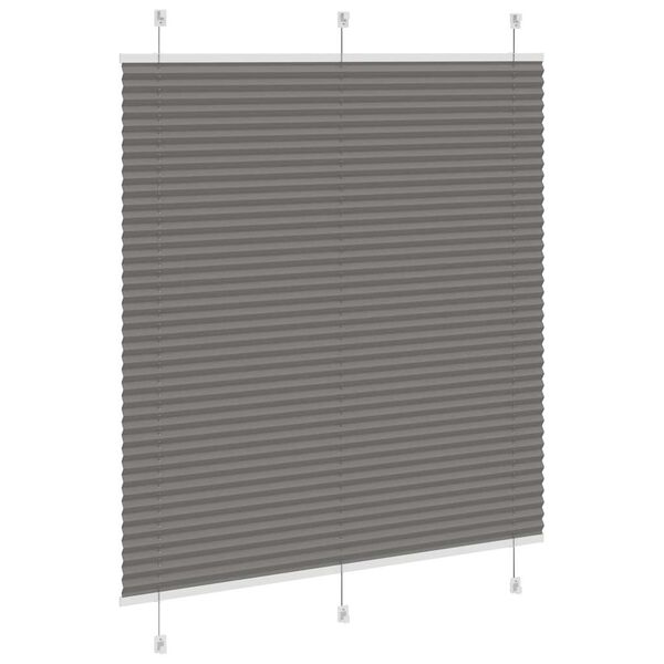 vidaXL Πλισέ περσίδα Ανθρακί 120x150 cm Πλάτος υφάσματος 119,4 cm