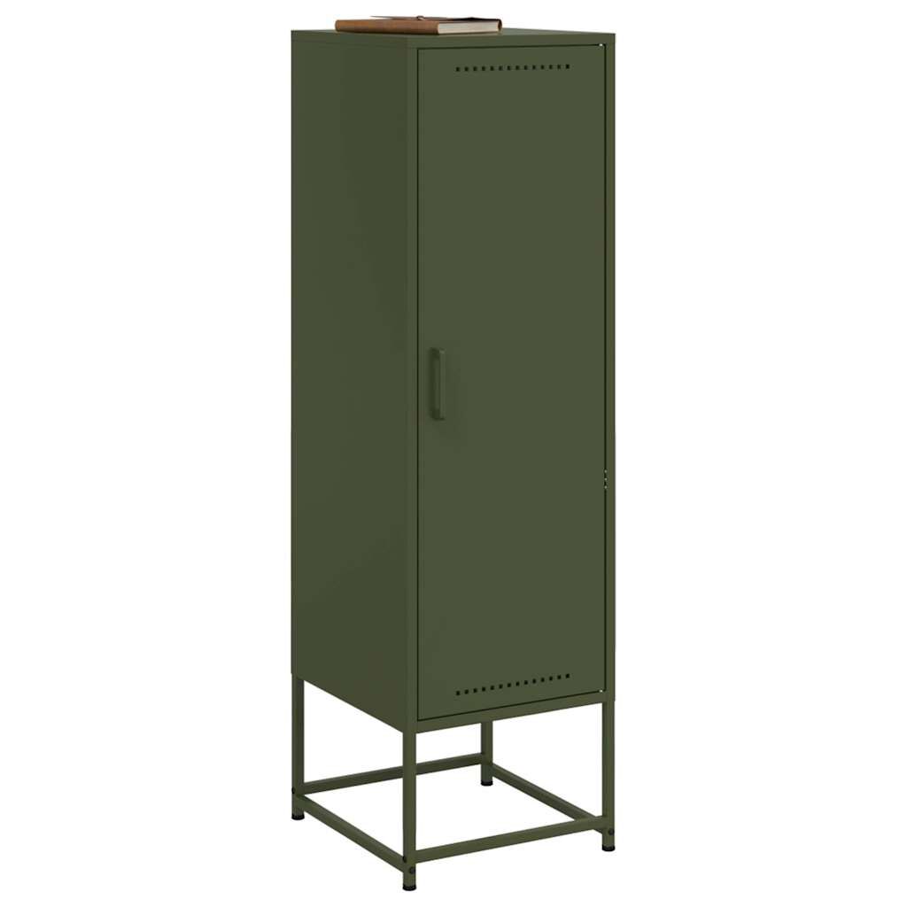 vidaXL Ντουλάπι Πράσινο Λαδί 36x39x123 εκ. από Ατσάλι