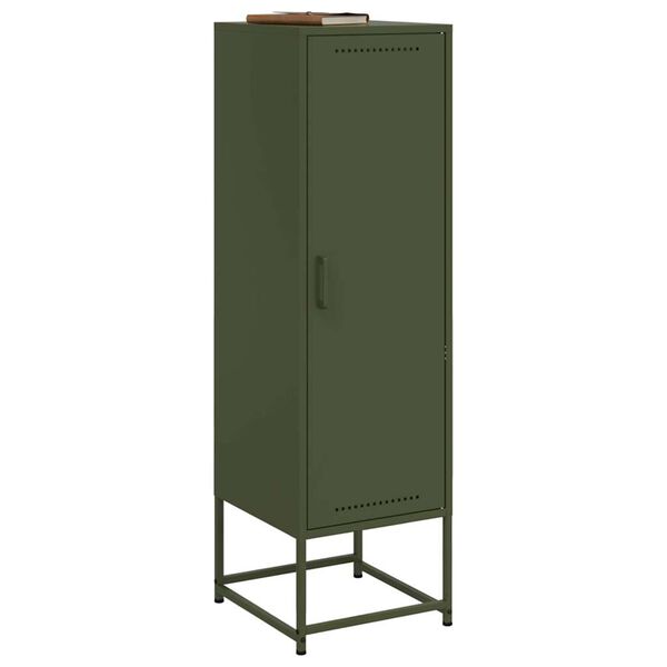 vidaXL Ντουλάπι Πράσινο Λαδί 36x39x123 εκ. από Ατσάλι