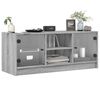 vidaXL Έπιπλο Τηλεόρασης Sonoma Γκρι 102x37x42 εκ. με Γυάλινες Πόρτες