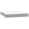vidaXL Κρεβάτι Boxspring με Στρώμα Αν. Πράσινο 160x200εκ Υφασμάτινο