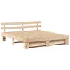 vidaXL Σκελετός Κρεβατιού Καφέ 180 x 200 cm Μασίφ ξύλο πεύκου