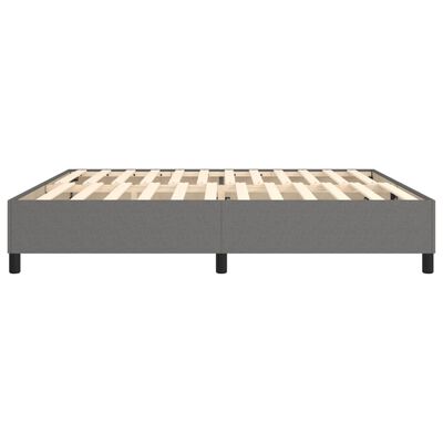 vidaXL Πλαίσιο Κρεβατιού Boxspring Σκούρο Γκρι 200x200 εκ. Υφασμάτινο
