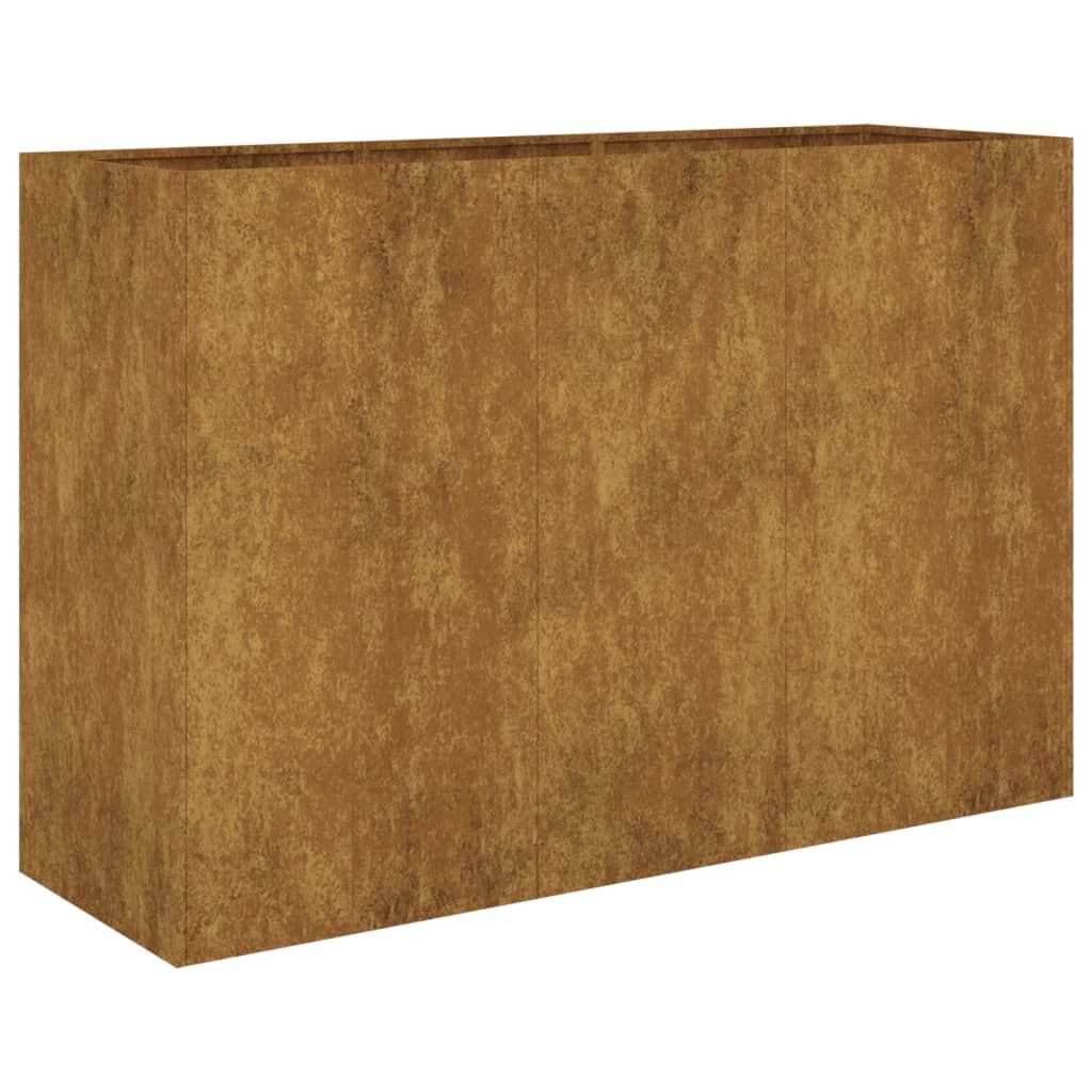 vidaXL Ζαρντινιέρα 120 x 40 x 80 εκ. από Ατσάλι Σκληρυθέν στον Αέρα