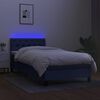 vidaXL &Kappa;&rho;&epsilon;&beta;ά&tau;&iota; Boxspring &mu;&epsilon; &Sigma;&tau;&rho;ώ&mu;&alpha; & LED &Mu;&pi;&lambda;&epsilon; 80x200 &epsilon;&kappa;. &Upsilon;&phi;&alpha;&sigma;&mu;ά&tau;&iota;&nu;&omicron;