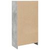 vidaXL Βιβλιοθήκη Γκρι Σκυροδέματος 57x28,5x107,5 εκ. Επεξεργ. Ξύλο