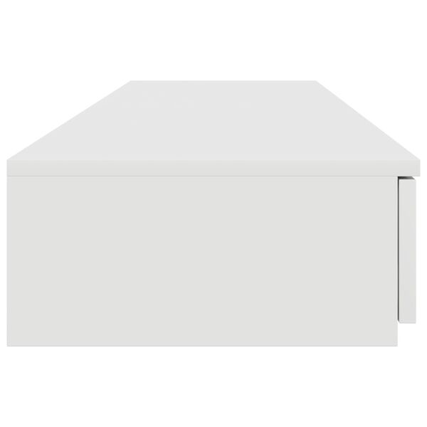 vidaXL Λευκά Συρτάρια Κρεβατιού 135x36,5x16,5 εκ από Ξύλο