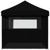 vidaXL Τέντα Εκδηλώσεων με 4 Τοιχώματα Πτυσσόμενη Pop-Up Μαύρο