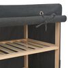 vidaXL Παπουτσοθήκη με Κάλυμμα Γκρι 79 x 40 x 80 εκ. Υφασμάτινη
