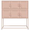 vidaXL Ντουλάπι Ροζ 100,5x39x107 εκ. Ατσάλινο