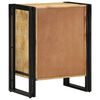 vidaXL Ντουλάπα Παπουτσιών Μαύρο 30 x 30 x 40 cm Μασίφ ξύλο μάνγκο