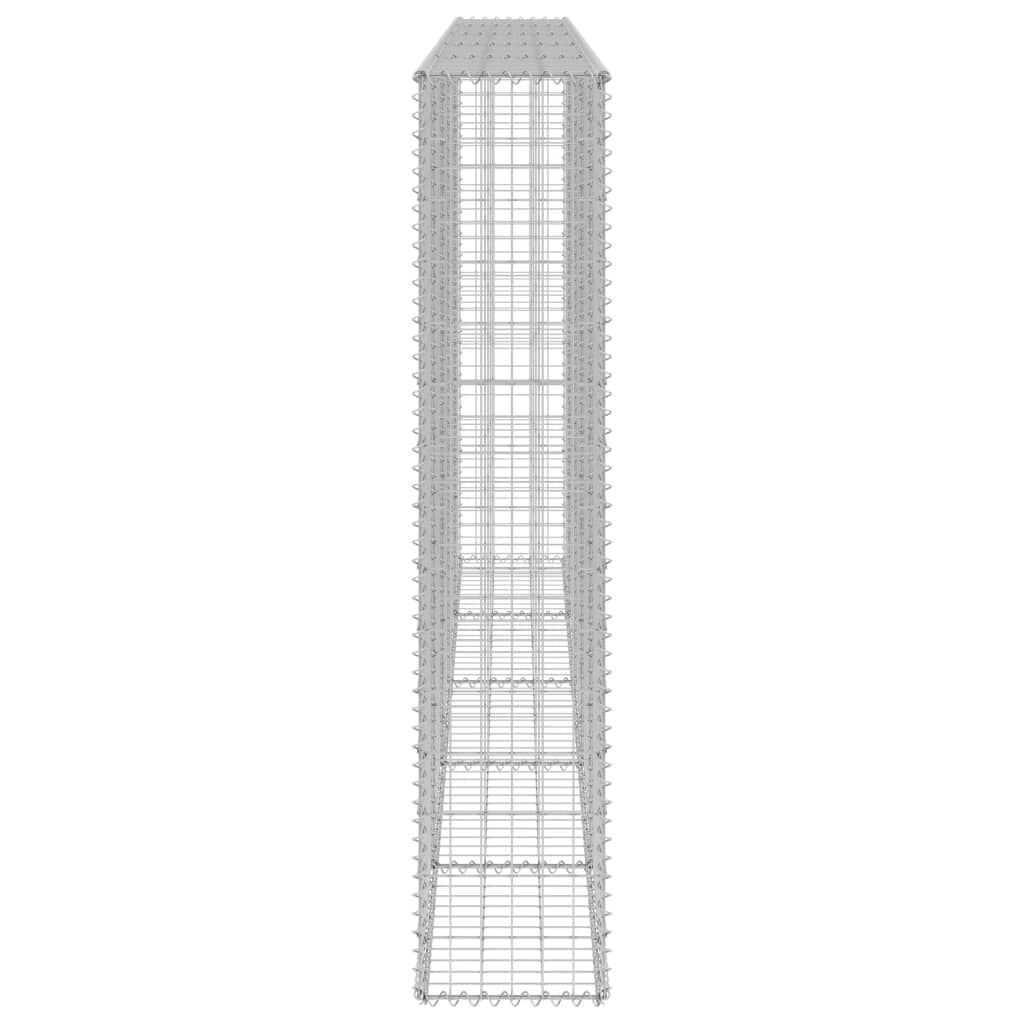 vidaXL Συρματοκιβώτιο Τοίχος 300x30x150 εκ. Γαλβαν.Χάλυβας + Καλύμματα