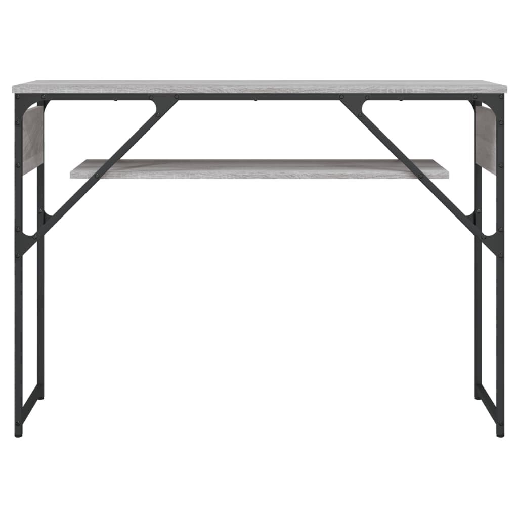 vidaXL Τραπέζι Κονσόλα Γκρι Sonoma 105 x 30 x 75 εκ. από Επεξεργ. Ξύλο