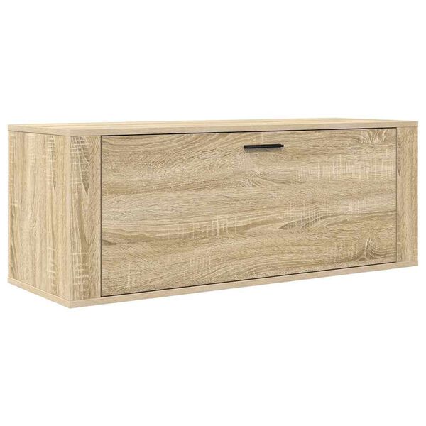 vidaXL Παπουτσοθήκη Επιτοίχια Sonoma Δρυς 100x35x38εκ Επεξ. Ξύλο