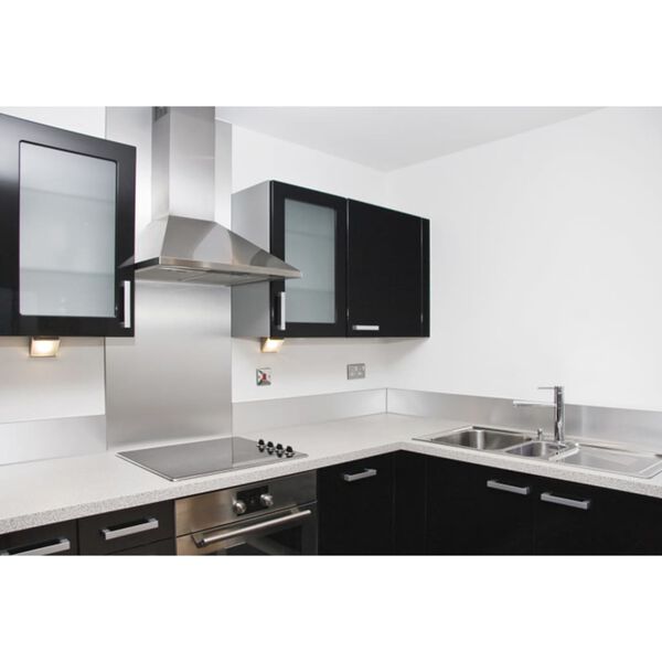 Nordlinger Πλάτη Κουζίνας Ασημί 60 x 70 εκ. από Ανοξείδωτο Ατσάλι