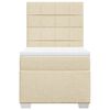 vidaXL Κρεβάτι Boxspring με Στρώμα Κρεμ 80 x 200 εκ. Υφασμάτινο