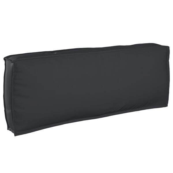 vidaXL Σετ Μαξιλαριών Πάγου 2 pcs Μαύρο 120 x 80 x 12 cm Ύφασμα Oxford