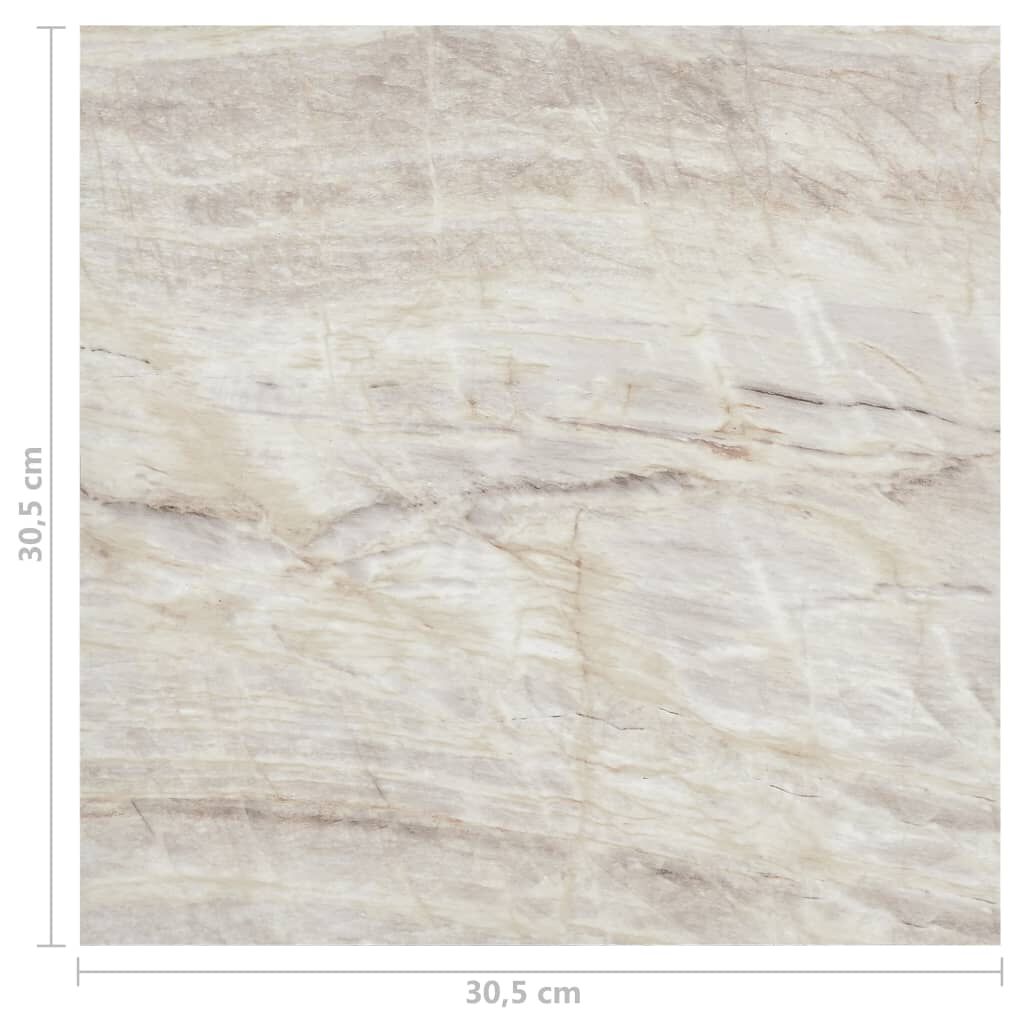 vidaXL Δάπεδο Αυτοκόλλητο Μπεζ 55 τεμ. 5,11 μ² από PVC