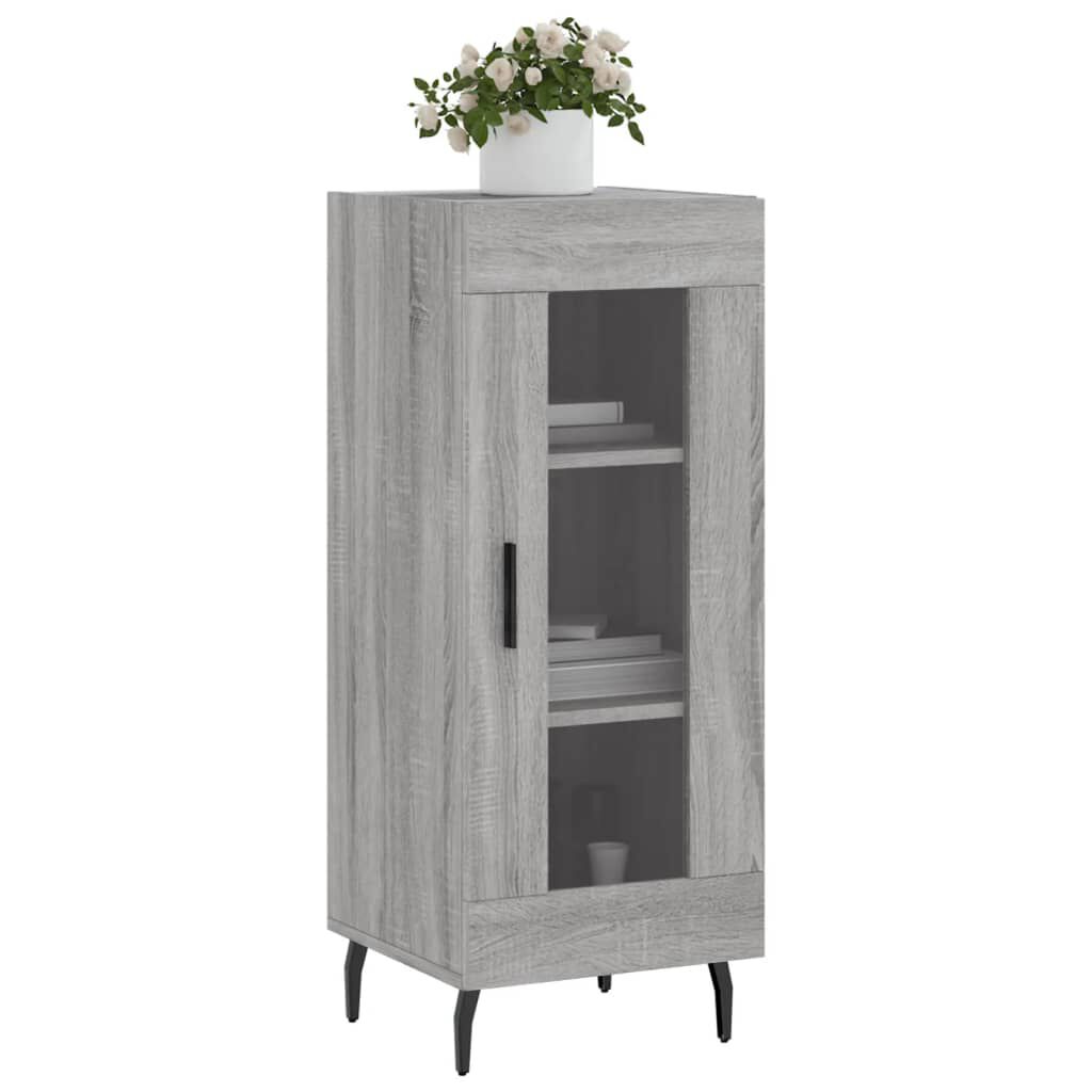 vidaXL Ντουλάπι Γκρι Sonoma 34,5x34x90 εκ. από Επεξεργασμένο Ξύλο